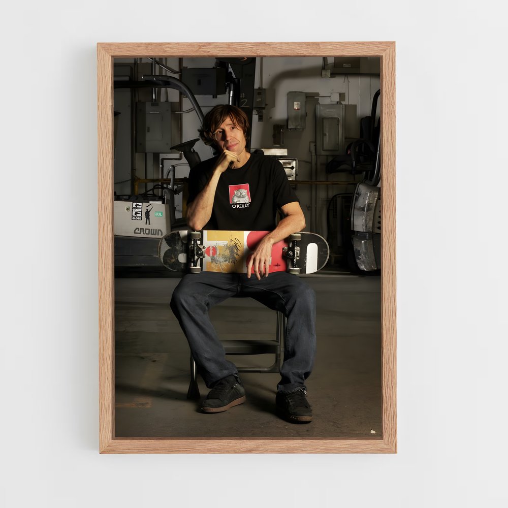 Poster Mullen en Méditation – affiche Skateboard (vue 4)